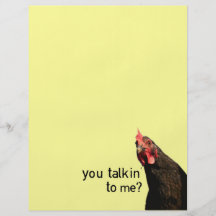 De grappige Kip van de Houding - u talkin aan me? Persoonlijke Folder