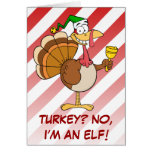 De Grappige Vermomming van Turkije van de Thanksgi Kaarten