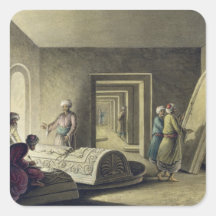 De graven van de Koningen van Judah, Jeruzalem, ba Vierkant Stickers