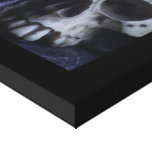 De griezelige Menselijke Onverbiddelijke Zwarte Wi Canvas Print