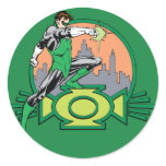 De groene Achtergrond en het Logo van de Stad van  stickers
