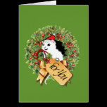 De Groene Groet van de Muis van Kerstmis kaarten