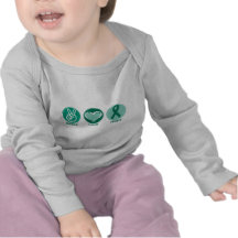 De Groene Hoop van de Liefde van de vrede T-shirt