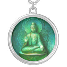 De groene Kunst van de Meditatie van Boedha om teg