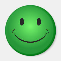 De groene Magneet van het Gezicht Smiley