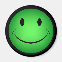 De groene Magneet van het Gezicht Smiley