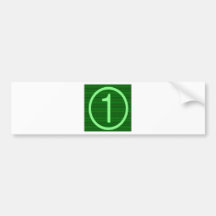 De Groene Marathon van NumberONE Bumpersticker