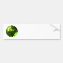 De groene Stickers van de Bumper van de Wereld Bumperstickers