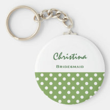 De Groene Stippen van het bruidsmeisje KC04 Sleutelhangers