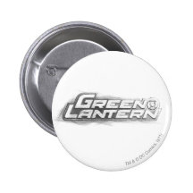 De groene Tekening van de Lantaarn Speldbutton