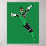De groene Vlieg van de Lantaarn omhoog Poster