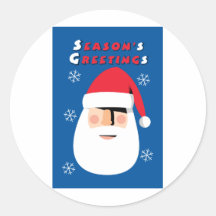 De Groeten van het seizoen Ronde Stickers