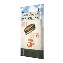 De Grootste Aandrijving van vintage Werelden in Aa Gallerij Wrapped Canvas