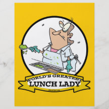 DE GROOTSTE LUNCH VAN WERELDEN DAME CARTOON FOLDERS