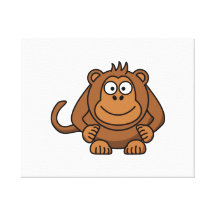 De grote Aap van de Cartoon Canvas Print