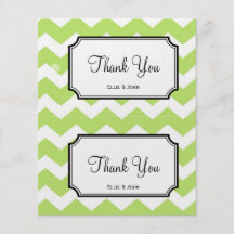 De grote groene de giftzak van het chevron diy huw gepersonaliseerde folder