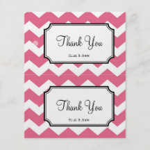 De grote roze de giftzak van het chevron diy huwel folder