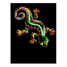 De Hagedis van Fractalius Wenskaart