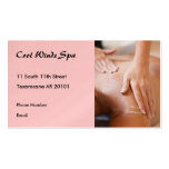 De handenfoto II van de massage Visitekaartjes
