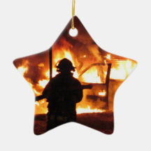 De Handlijn van de brandbestrijder Kerst Ornamenten
