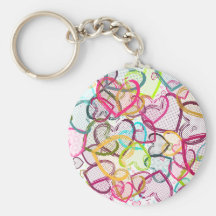 De Harten van het snoep Sleutel Hangers