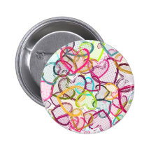 De Harten van het snoep Speldbuttons
