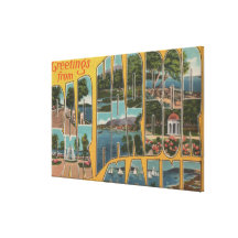 De Haven van de bar, Maine - de Grote Scènes van d Canvas Prints