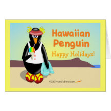 De Hawaiiaanse Kaart van de Vakantie van de Pinguï