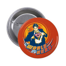 De Held van de Wereld van de superman Speldje