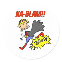 De Held van het Meisje van Ka Blam stickers