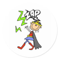 De Held van het Meisje ZAP stickers