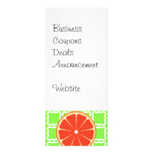 De heldere Grapefruits van de Citrusvrucht van de  Full Color Reclamekaart