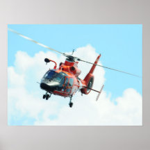 De Helikopter van de Dolfijn van de Kustwacht MH-6 Print