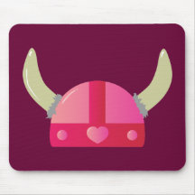 De Helm van de Liefde van Viking Muis Mat