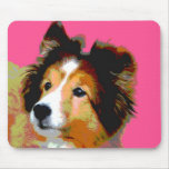 De Herdershond van Shetland van het pop-art Muis Mat