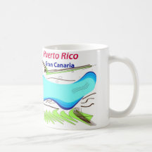 De Herinneringen van Puerto Rico Gran Canaria Koffie Mok