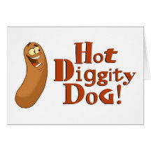 De hete Kaart van de Hond Diggity (Spatie)