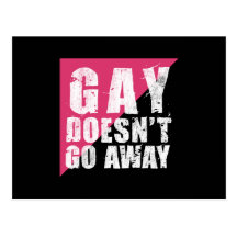 De homosexueel gaat niet Donker Briefkaart weg Wens Kaart