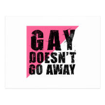 De homosexueel gaat niet Licht Briefkaart weg Wens Kaarten