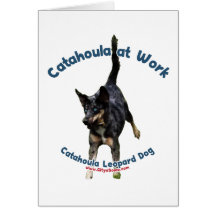De Hond van Catahoula op het Werk Kaarten