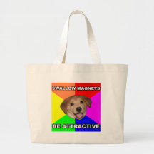 De Hond van de raad slikt Magneten Canvas Tassen