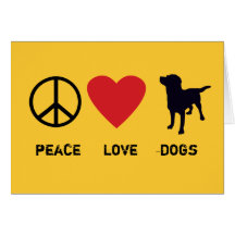 De Honden van de Liefde van de vrede Kaart
