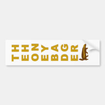 de honingsdas bumperstickers