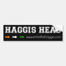DE HOOFDSTICKER VAN DE BUMPER HAGGIS bumperstickers