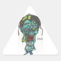 De HoofdSticker van de zombie