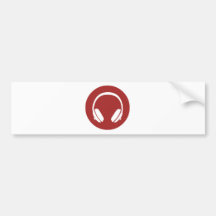 De Hoofdtelefoons van de muziek Bumpersticker