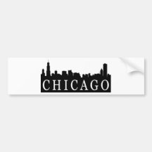 De Horizon van Chicago Bumpersticker
