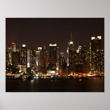 De Horizon van de Stad van New York Print
