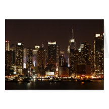 De Horizon van de Stad van New York Wenskaarten