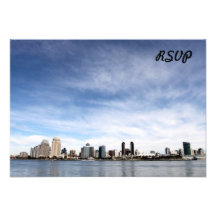 De Horizon van San Diego Custom Uitnodging
